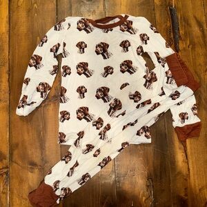 Dog Print Kids Pajama Set